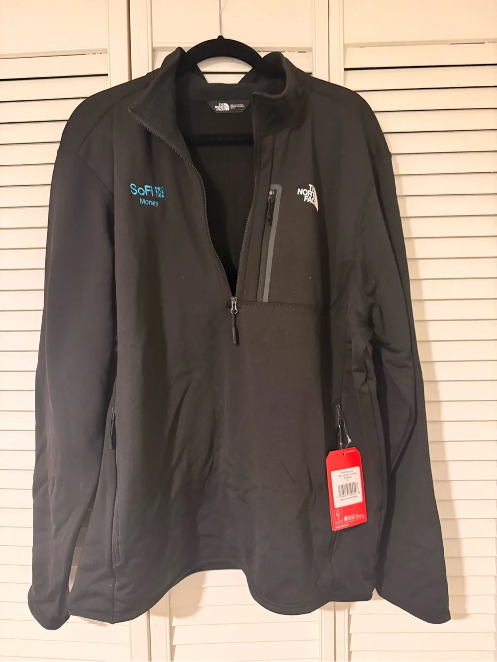 The North Face Black Lightweight Quarter-Zip Softshell Pullover